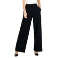thumbnail image 1 of Women's High-Rise Wide-Leg Pants Deep Black L, 1 of 1