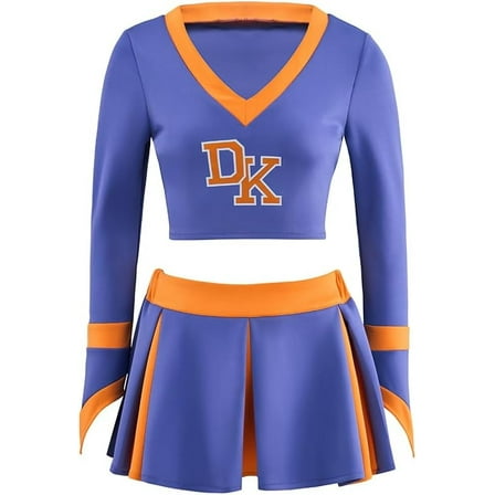 Women's High School Jennifer Check Cheerleading Uniform Outfit