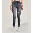 thumbnail image 1 of New Women‘s High Stretch Imitation Jeans High-Waist Leggings Leisure Slim Pants Fashion Comfort Yoga Pants Pencil Pants, 1 of 2