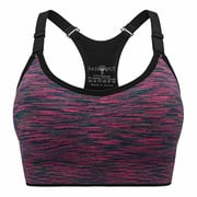 MASCARRY Women's High Support Racerback Sports Bra Adjustable Cami Bra Athletic Tops with Removable Pads