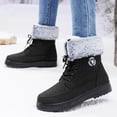 thumbnail image 1 of Women's High Top Fleece Lined Thickened Soft Sole Boots Warm Stylish Winter Snow Boots For Daily Wear And Comfort, 1 of 8