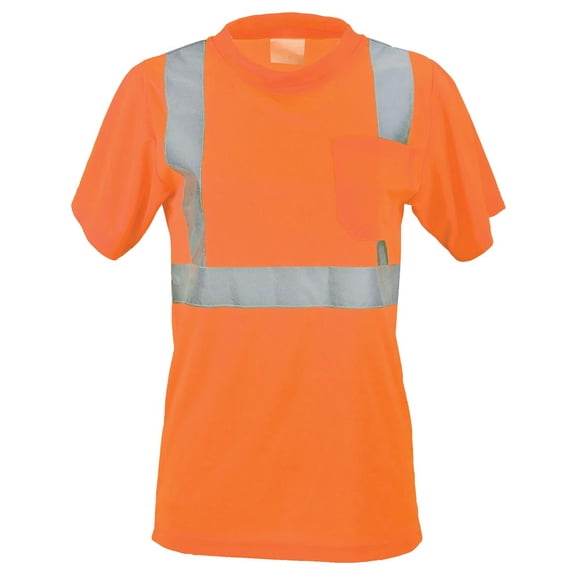 Women's High Visibility Short-Sleeve T-Shirt with Pocket, Type R Class 2, Orange, 3XL, SAFEGEAR