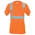 thumbnail image 1 of Women's High Visibility Short-Sleeve T-Shirt with Pocket, Type R Class 2, Orange, XL, SAFEGEAR, 1 of 2