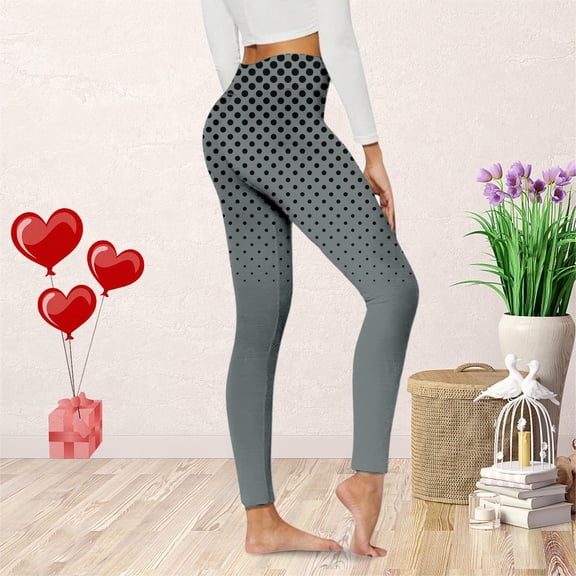 Women's High Waist 3D Print Christmas Yoga Pants, Slim Fit Festive Leggings with Holiday Designs, Comfortable Workout Tights for Seasonal Fitness and Casual Wear Grey