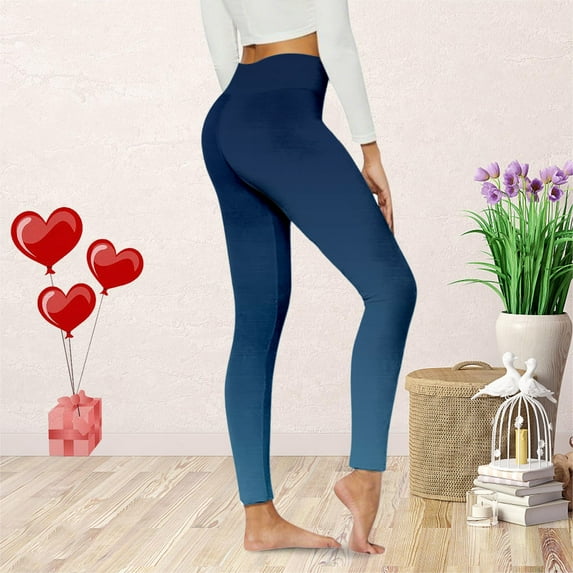 Women's High Waist 3D Print Christmas Yoga Pants, Slim Fit Festive Leggings with Holiday Designs, Comfortable Workout Tights for Seasonal Fitness and Casual Wear Navy