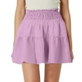 thumbnail image 1 of Women's High Waist A Line Mini Skirt - Flowy Pleated Ruffles, Cute Style for Summer Dating - S-XXL Sizes, 1 of 4