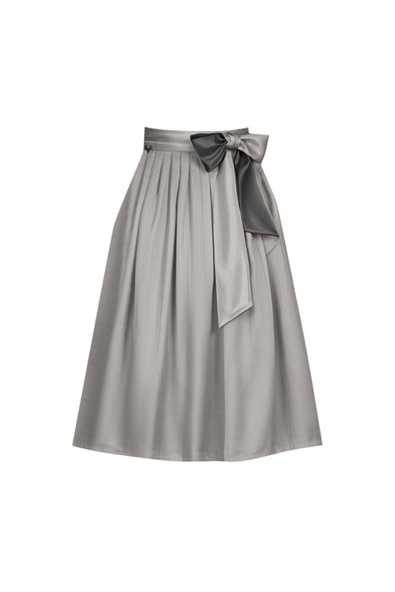 Women's High Waist A-Line Pockets Skirt Skater Flared Midi Skirt Vinage Skirt