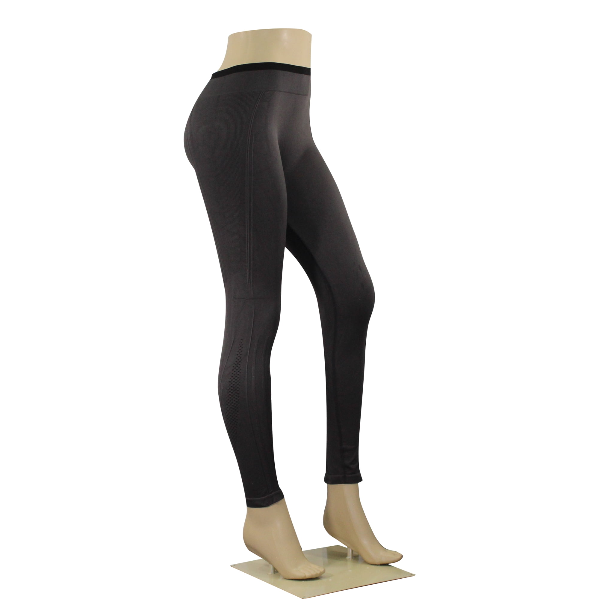 NELEUS Womens High Rise Yoga Leggings Seamless Ankle Workout Compression  Pants,Black+Gray+Light Blue,US Size 2XL