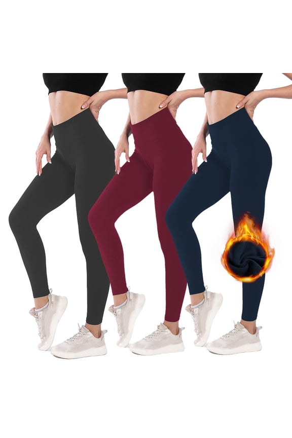 Women's High Waist Belly Contracting Warm Yoga Sports Leggings 1773656642674127