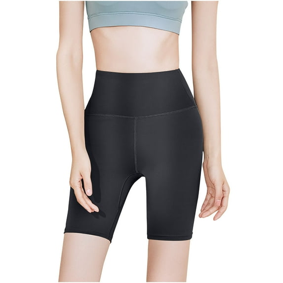 Women's High Waist Biker Shorts Workout Bike Shorts Yoga Running Gym Exercise Short Pants Leggings