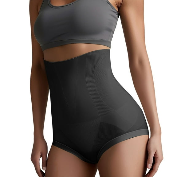 Women's High Waist Body Shaping Panties Seamless, Triangle Leggings with Silk Crotch, Lumbar Support and Body Shaping