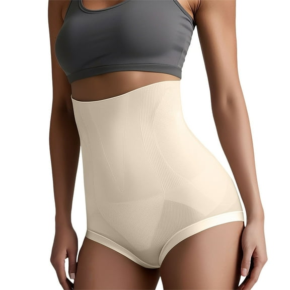 Women's High Waist Body Shaping Panties Seamless, Triangle Leggings with Silk Crotch, Lumbar Support and Body Shaping