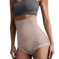 thumbnail image 1 of Women's High Waist Body Shaping Panties Seamless, Triangle Leggings with Silk Crotch, Lumbar Support and Body Shaping, 1 of 7