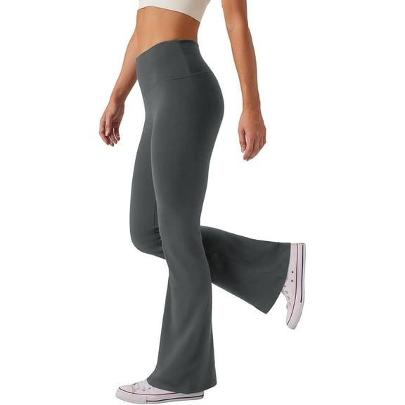 Women's High Waist Bootcut Yoga Pants Tummy Control Workout Flare Leggings