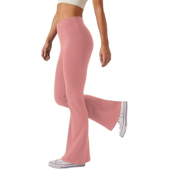 Women's High Waist Bootcut Yoga Pants Tummy Control Workout Flare Leggings