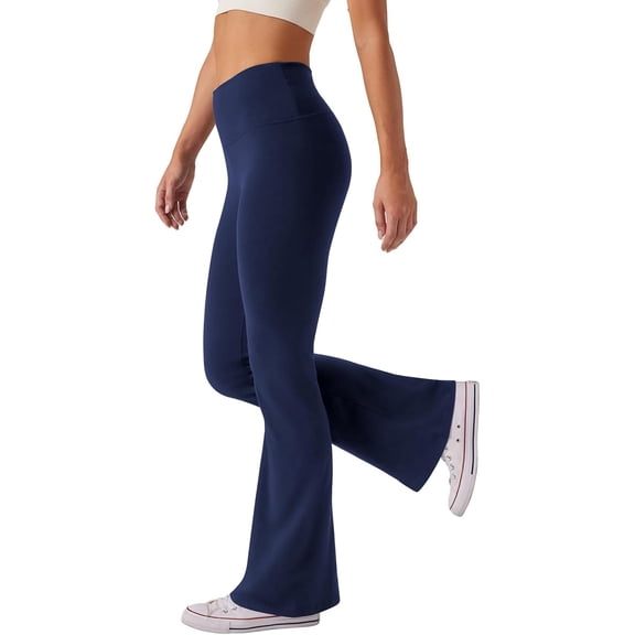 Women's High Waist Bootcut Yoga Pants Tummy Control Workout Flare Leggings