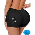 thumbnail image 1 of Women's High-Waist Butt Lifter Panties - 1-Pack Black Seamless Hip Enhancer Boyshort Underwear, Padded for Body Shaping 2XL, 1 of 7