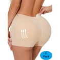 thumbnail image 1 of Women's High-Waist Butt Lifter Panties - 1-Pack Skin Seamless Hip Enhancer Boyshort Underwear, Padded for Body Shaping 2XL, 1 of 7