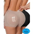 thumbnail image 1 of Women's High-Waist Butt Lifter Panties - 2-Pack Seamless Hip Enhancer Boyshort Underwear, Padded for Body Shaping M, 1 of 7
