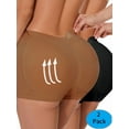thumbnail image 1 of Women's High-Waist Butt Lifter Panties - 2-Pack Seamless Hip Enhancer Boyshort Underwear, Padded for Body Shaping M, 1 of 7