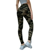 Jack David Womens Plus Size Army Camouflage Soft Leggings 1X-2X-3X