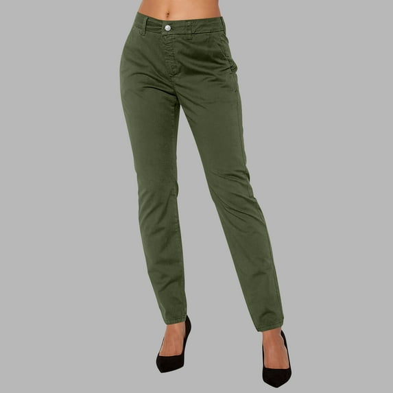 Women's High-Waist Cargo Pants, Loose Fit Solid Color Trousers with Multiple Pockets, Stylish & Comfortable for Casual or Outdoor Wear