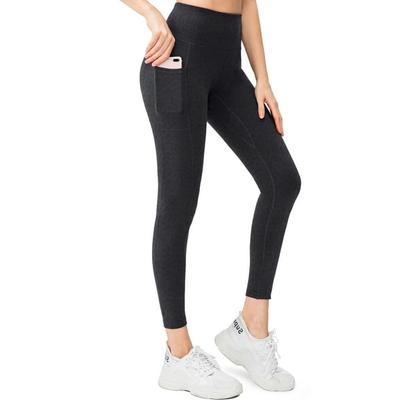 LOMGXIU Womens High Waist Running Workout Yoga Leggings with Side Pockets