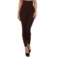 thumbnail image 1 of Women's High Waist Control Top Compression Leggings (Coffee, One Size), 1 of 2
