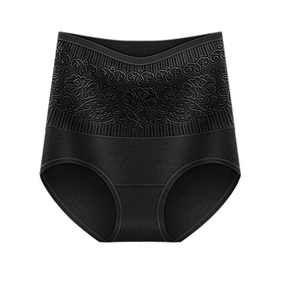Women's High Waist Cotton Underwear, Super Stretchy High Waisted Postpartum Tummy Control Full Coverage Breathable Casual Briefs Ladies Panties Briefs, S-2XL