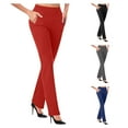 thumbnail image 1 of Women's High Waist Dress Pants Stretch Work Pants for Women Dress Slacks for Women Work Casual with Pockets, 1 of 4