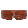 thumbnail image 1 of Women's High Waist Elastic Linked Cowhide Stretch Tapered Comfort Leather Belt, 1 of 3