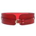thumbnail image 1 of Women's High Waist Elastic Linked Cowhide Stretch Tapered Comfort Leather Belt, 1 of 3