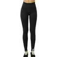 thumbnail image 1 of Women's High Waist Extra-Wide Band Leggings, Black, One Size, 1 Piece, 1 of 3