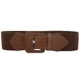 thumbnail image 1 of Women's High Waist Fashion Stretch Belt with Tab Detailing, 1 of 1