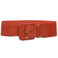 thumbnail image 1 of Women's High Waist Fashion Stretch Belt with Tab Detailing, 1 of 1