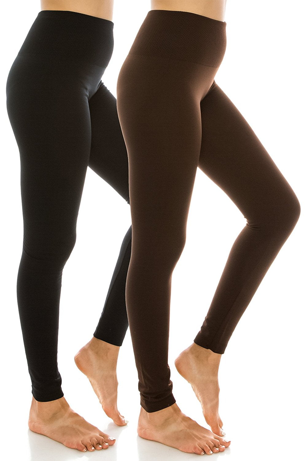 Women's Plus Size Solid Color Seamless Fleece Lined Leggings. - Fleece  Lined - 2 Elastic Waistband - Full-Length - One size fits most 16-22 -  Inseam Approximately 26 L - 92% Nylon / 8% Spandex, 7316610