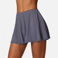 thumbnail image 1 of Women's High Waist Flowy Athletic Skirt with Built-In Shorts - X Large, Gray, 1 of 6