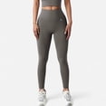 thumbnail image 1 of Women's High Waist Full-Length Seamless Leggings with Ultra-Stretchy Fabric - Medium, Gray, 1 of 6