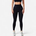 thumbnail image 1 of Women's High Waist Full-Length Seamless Leggings with Ultra-Stretchy Fabric - Small, Black, 1 of 6