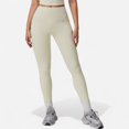 thumbnail image 1 of Women's High Waist Full-Length Seamless Leggings with Ultra-Stretchy Fabric - Small, Light Beige, 1 of 6