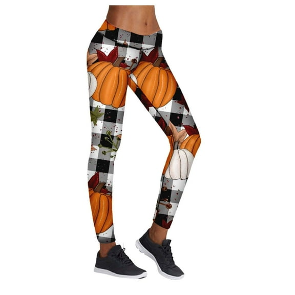 Women's High Waist Halloween Print Leggings Stretchy Soft Comfortable Fashion Casual Base Pants for Ladies