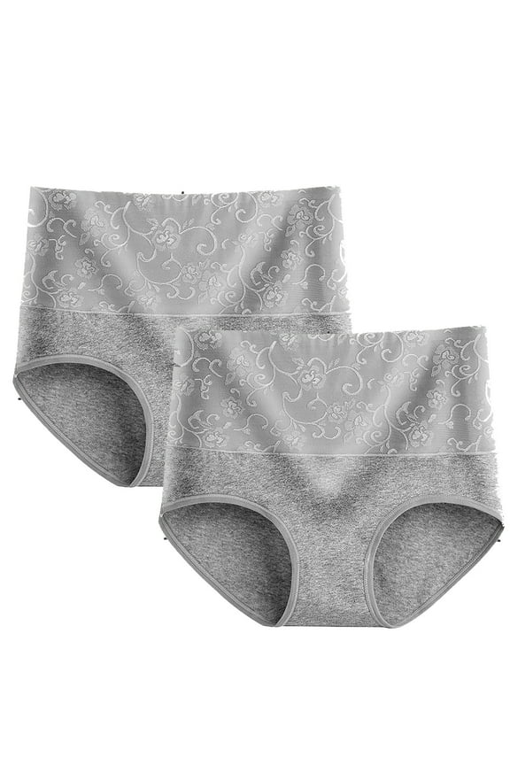 Women's High Waist Knickers Ladies Cotton Briefs Underwear Tummy Control C-Section Recovery Panties Underpants Multipack
