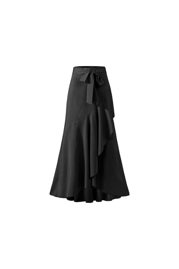 Women's High Waist Lace Fishtail Skirt - Sexy Irregular Half Length Skirt with Adjustable Zipper Slit