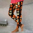thumbnail image 1 of Women's High Waist Leggings Spooky Halloween Printed Yoga Pant Tummy Control Elastic Leggings Workout Athletic Lounge Pants, 1 of 4