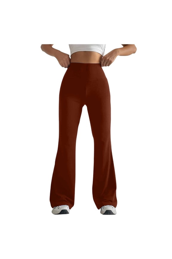 Women's High Waist Lift Hip Yoga Pants - Wide Leg, Polyester/Spandex, S-XXL, Fitness/Casual, Quick-Drying, High Elasticity