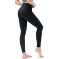 thumbnail image 1 of Women's High Waist Lounge Leggings Ultra Soft Workout Running Yoga Pants, Black, L, 1 of 7