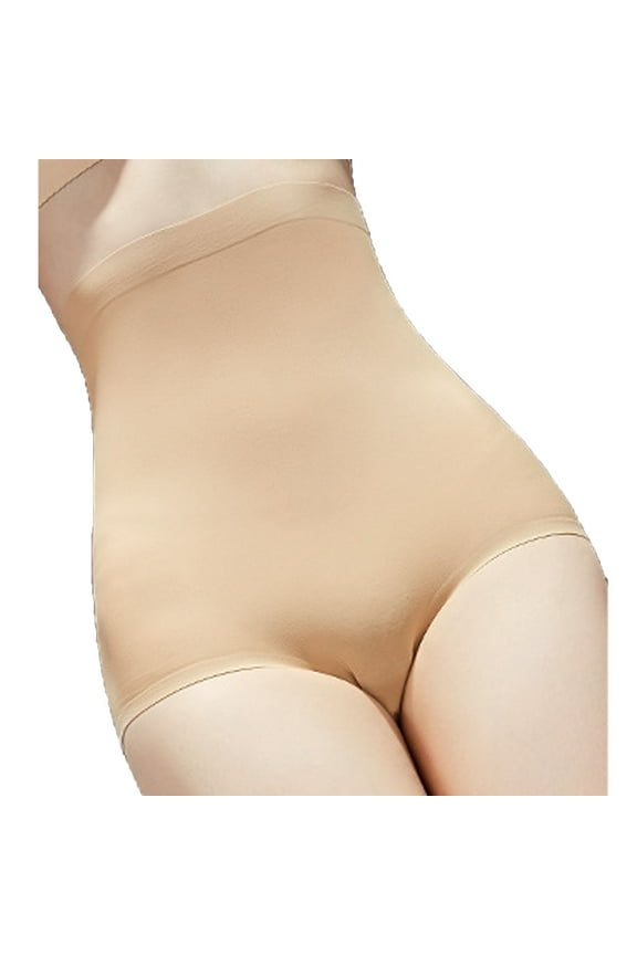 Women's High Waist Nice Buttocks Peach Buttocks Belly-up Pants Slim Pants Beige S(S)