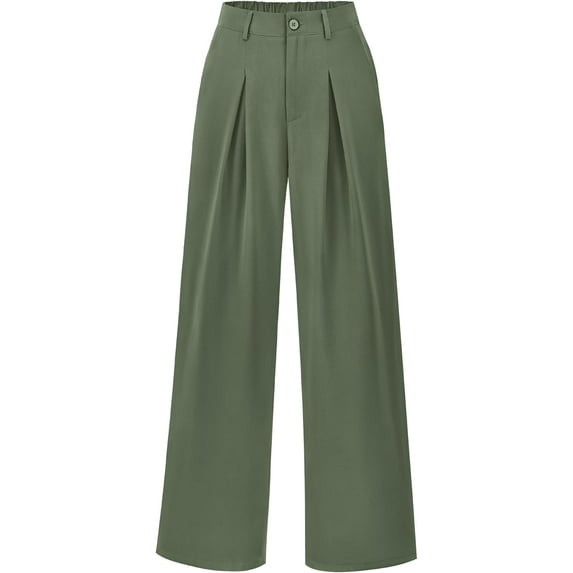 Women's High Waist Palazzo Pants Fall 2025 Casual Wide Leg Trousers Loose Work Office Business Suit Pant Pockets