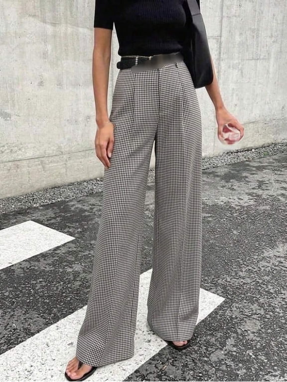 Women's High Waist Pants for Elegant Commute and Casual Wear