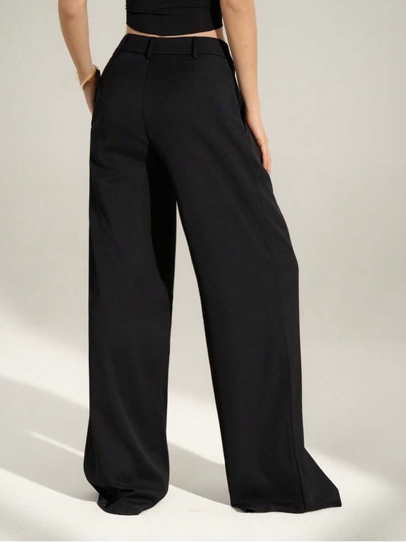 Women's High Waist Pants for Elegant Office and Business Wear